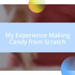 My Experience Making Candy from Scratch